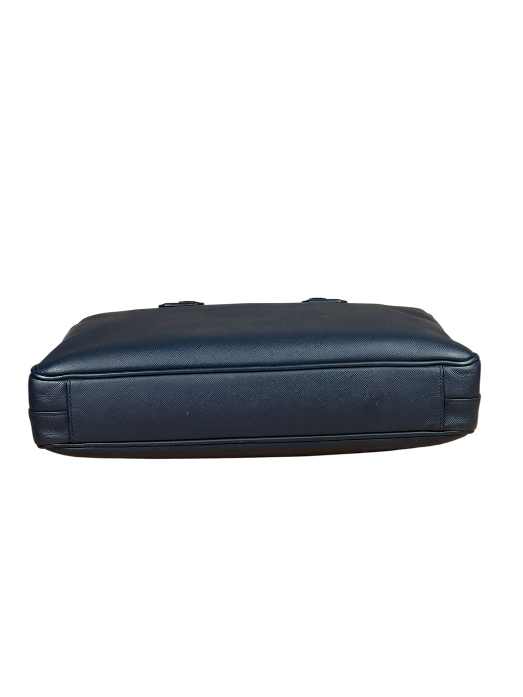 Prada Navy Saffiano Leather Laptop Work Bag