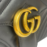 Gucci Black Leather Marmont Medium Shoulder Bag