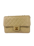 Chanel Vintage Beige Clair Quilted Leather Classic Flap Bag 2004