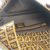 Fendi Brown PVC Zucca Baguette