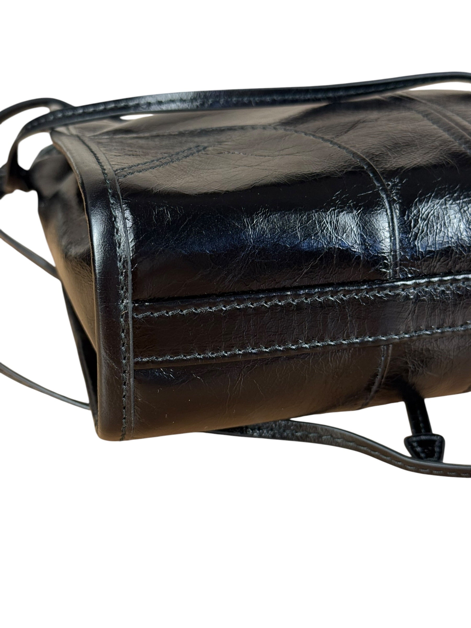 Prada Black Mini Bonnie Leather Shoulder Bag