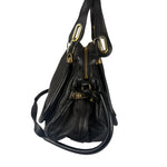 Chloe Black Leather Paraty Shoulder Bag