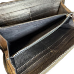 Bottega Veneta Zipper Gold Long Wallet