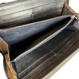 Bottega Veneta Zipper Gold Long Wallet