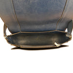 Celine Blue/Plum Leather Medium Frame Shoulder Bag