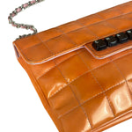 Chanel Orange/Pink Chocolate Bar Keyboard Digital Flap Shoulder Bag 2001