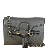Gucci Emily GG Micro Shoulder Bag Grey
