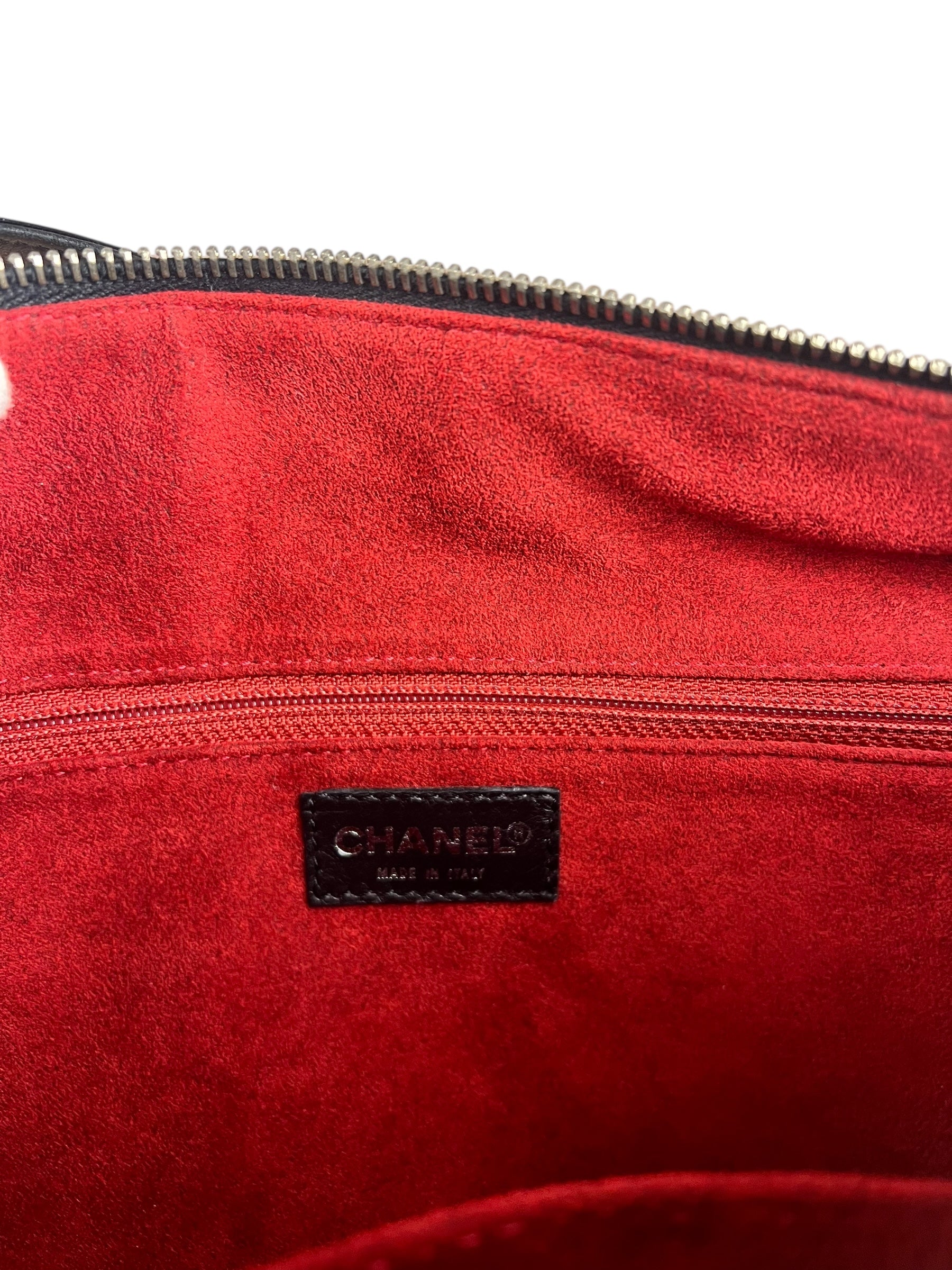 Chanel Black Patent Chocolate Bar Shoulder Bag '02