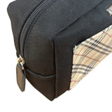 Burberry Vintage Black Nova Check Cosmetic Pouch