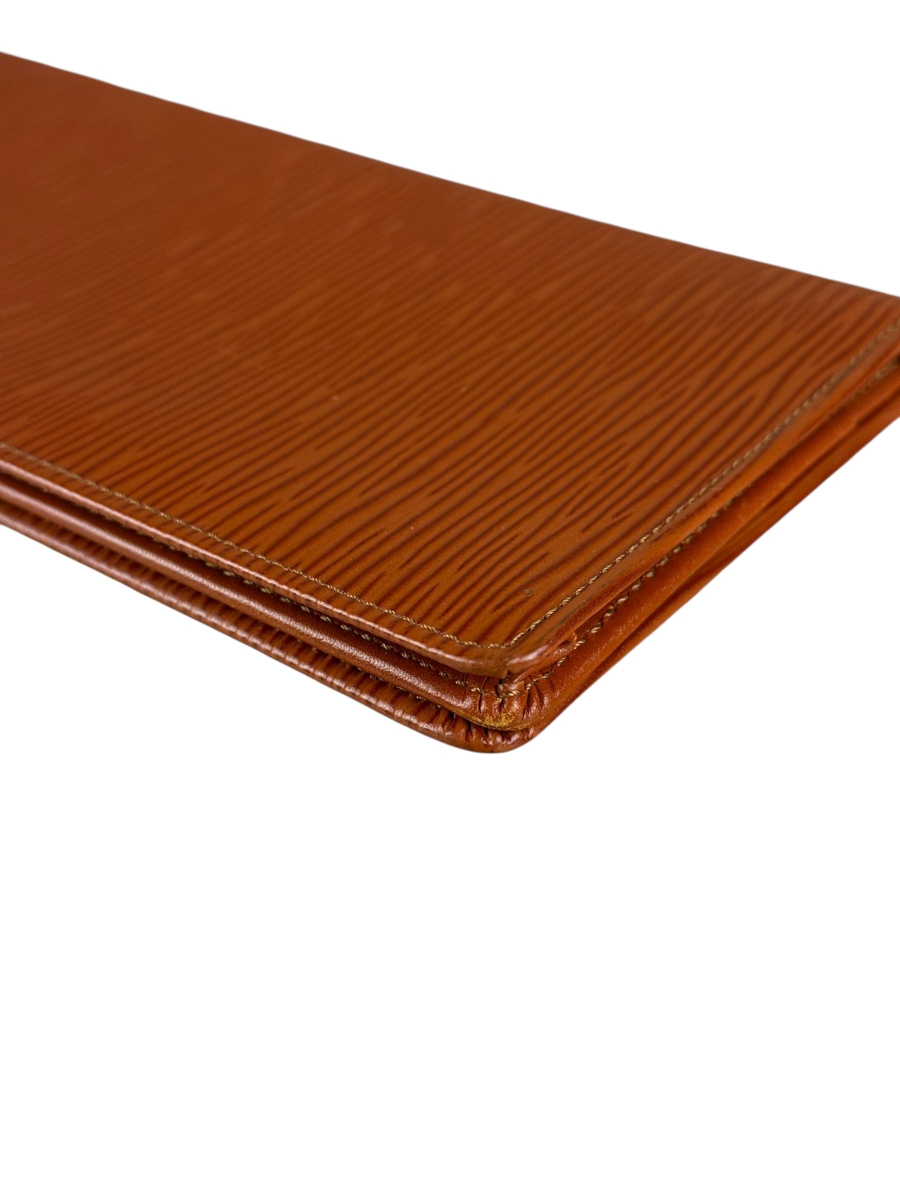 Louis Vuitton Brown Epi Long Bifold Wallet