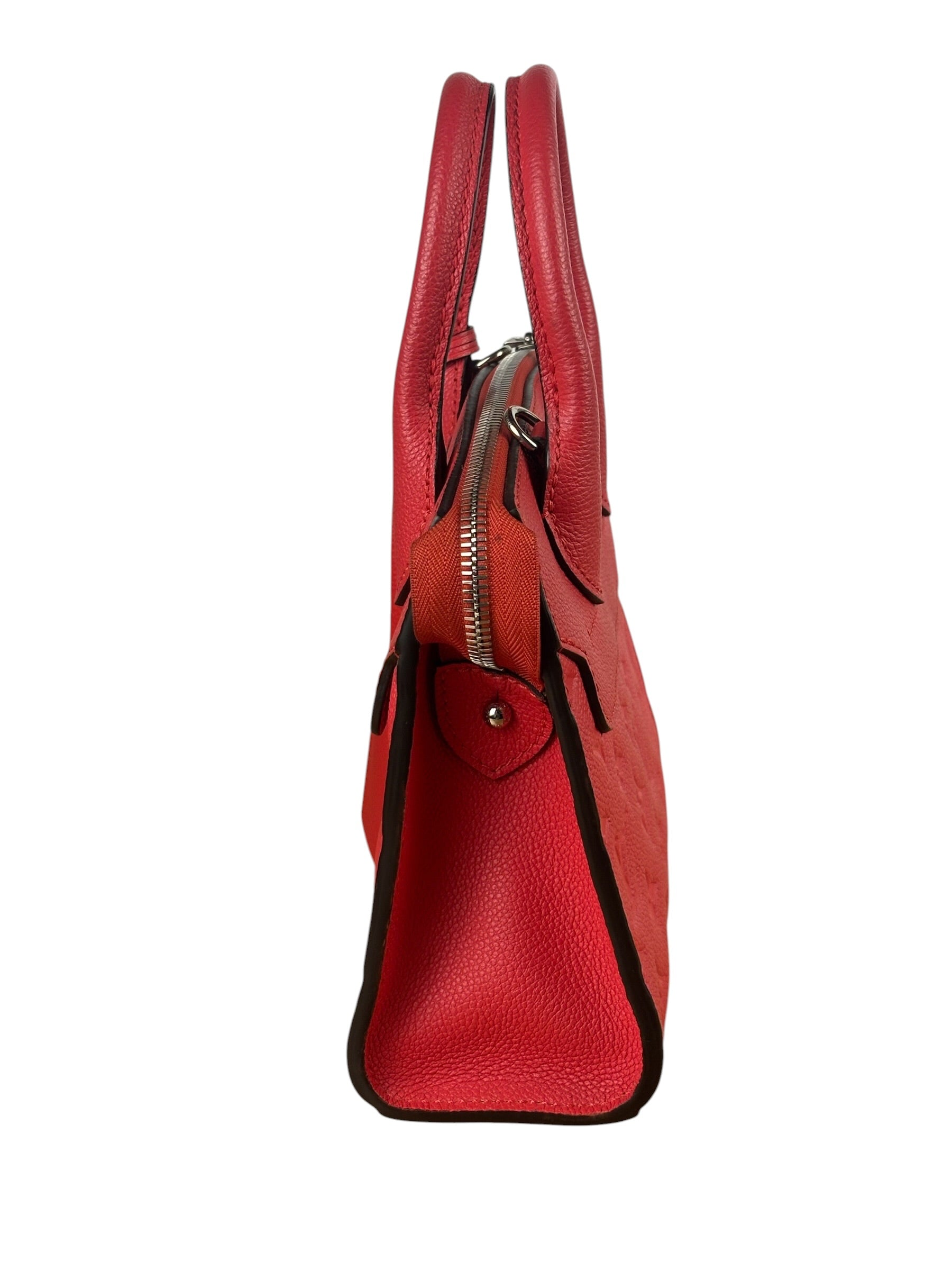 Louis Vuitton Red Monogram Empreinte Mini Pont-Neuf Two-Way Tote