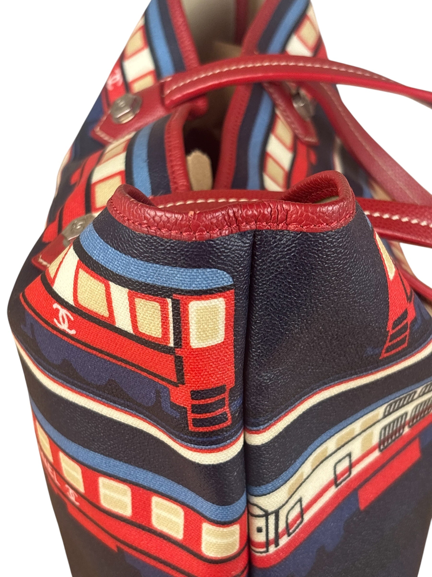 Chanel Multi-Color Leather Central Station Le Train Tote Bag 2007