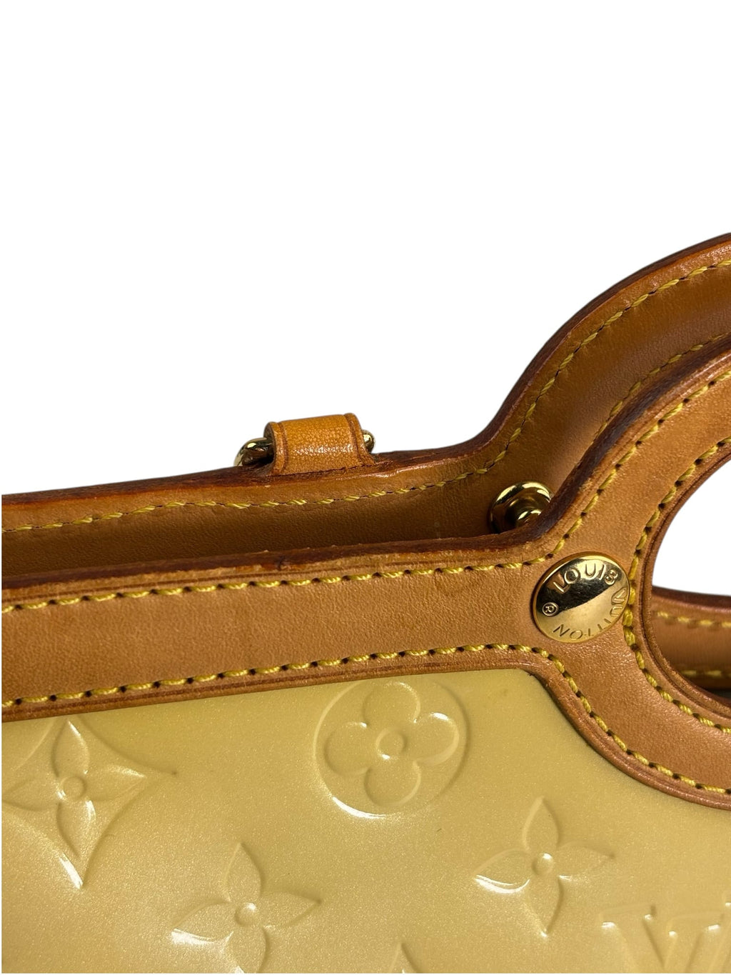 Louis Vuitton Yellow Vernis Roxbury Drive Two-Way Bag