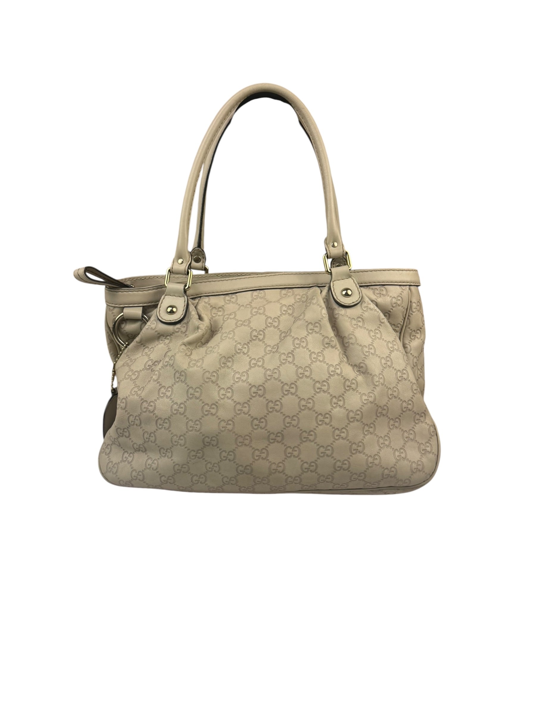 Gucci Beige Guccissima Medium Sukey Shoulder Tote