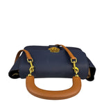 Burberry Navy Blue/Brown Dk88 Medium Two-Way Bag