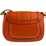 Gucci Orange Leather Snaffle Shoulder Bag