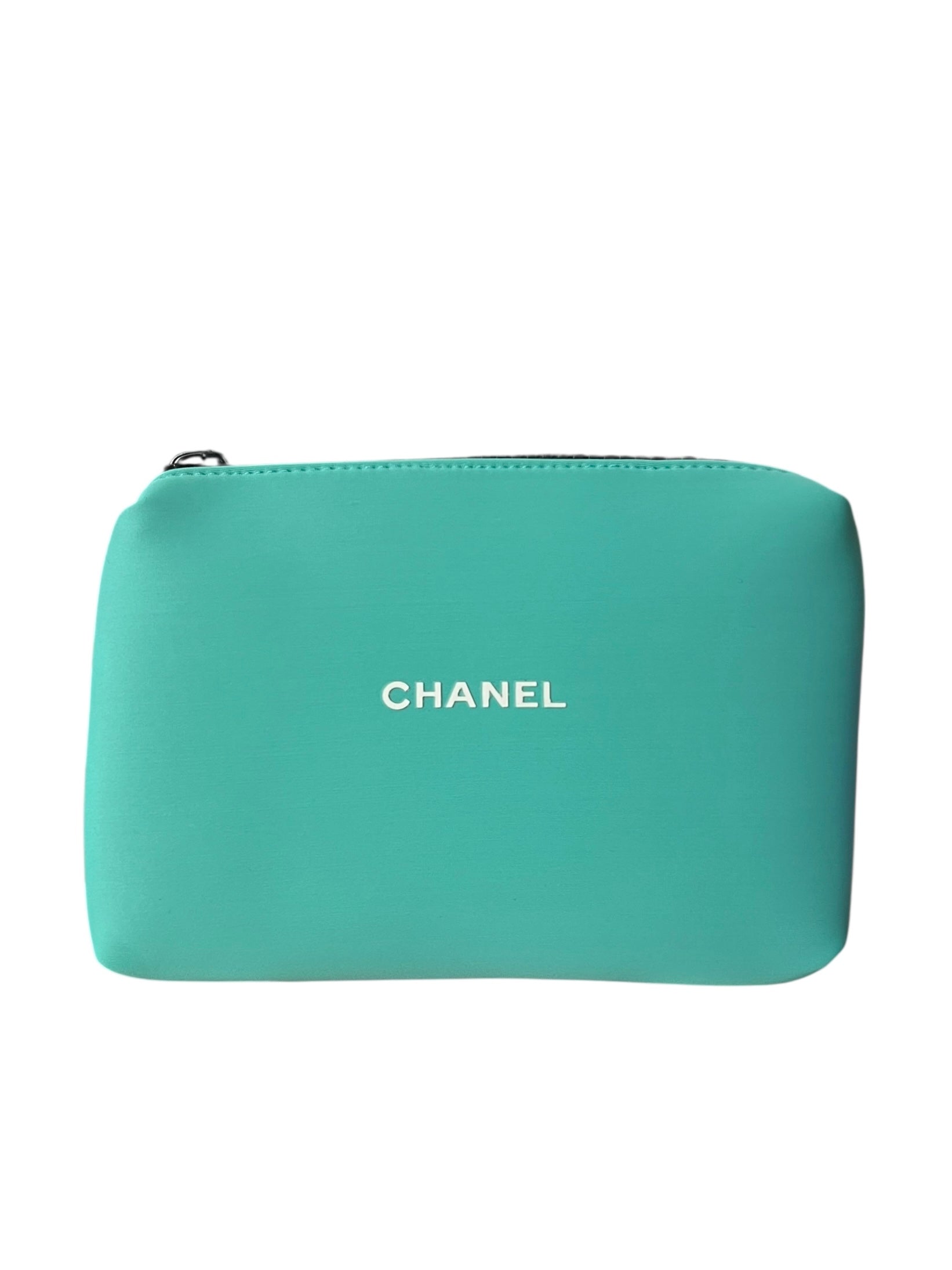 Chanel Beauty Turquoise Zip Pouch