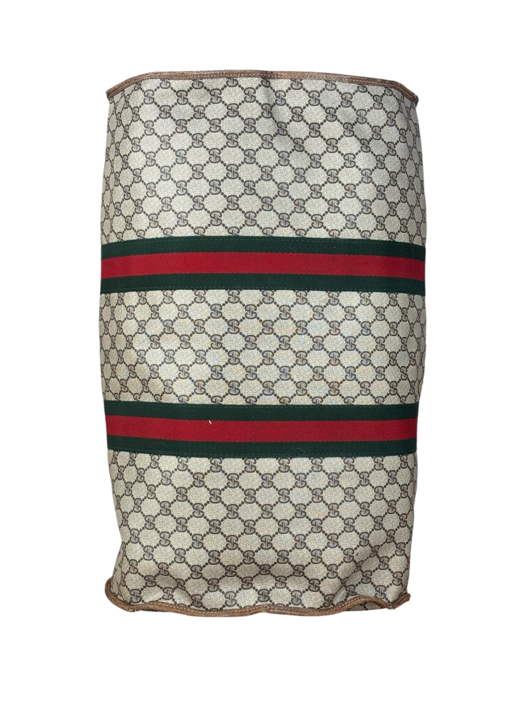 Gucci GG Vintage Coated Canvas Boston Bag