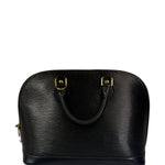 Louis Vuitton Black Epi Leather Alma Handbag PM