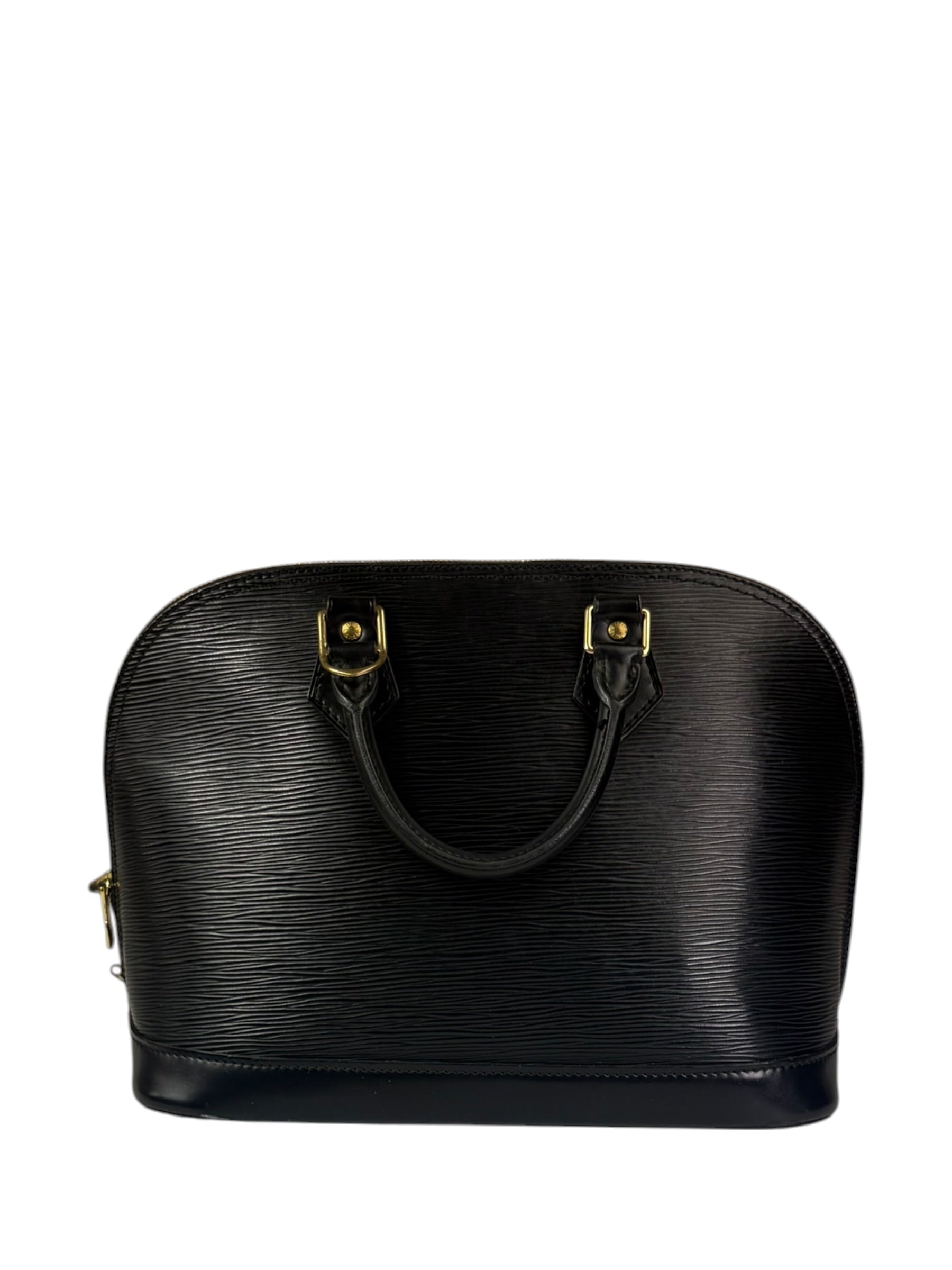 Louis Vuitton Black Epi Leather Alma Handbag PM