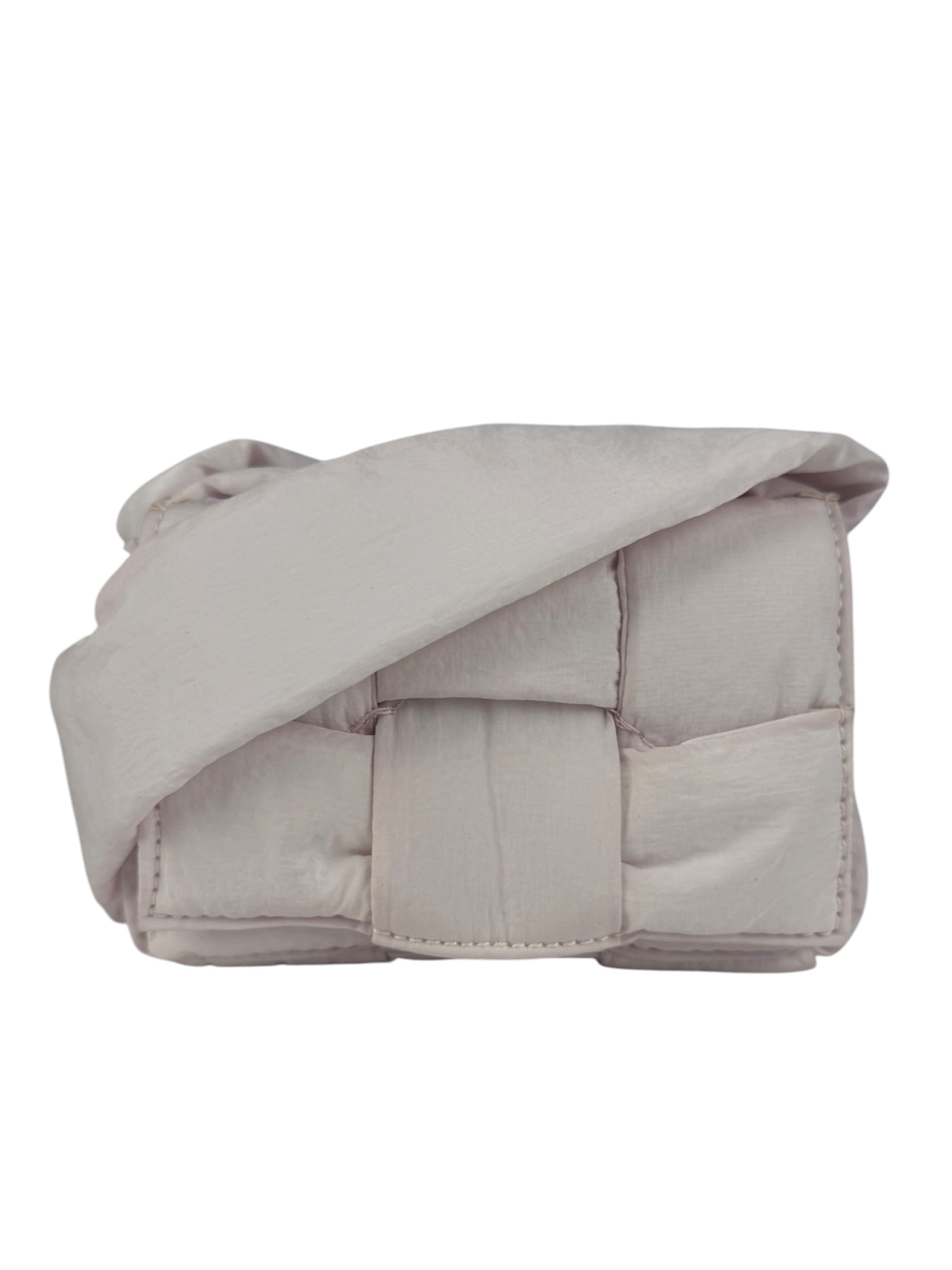Bottega Veneta Light Pink Mini Padded Nylon Cassette Bag
