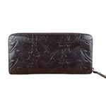 Vivienne Westwood Brown Leather Logo Zippy Wallet