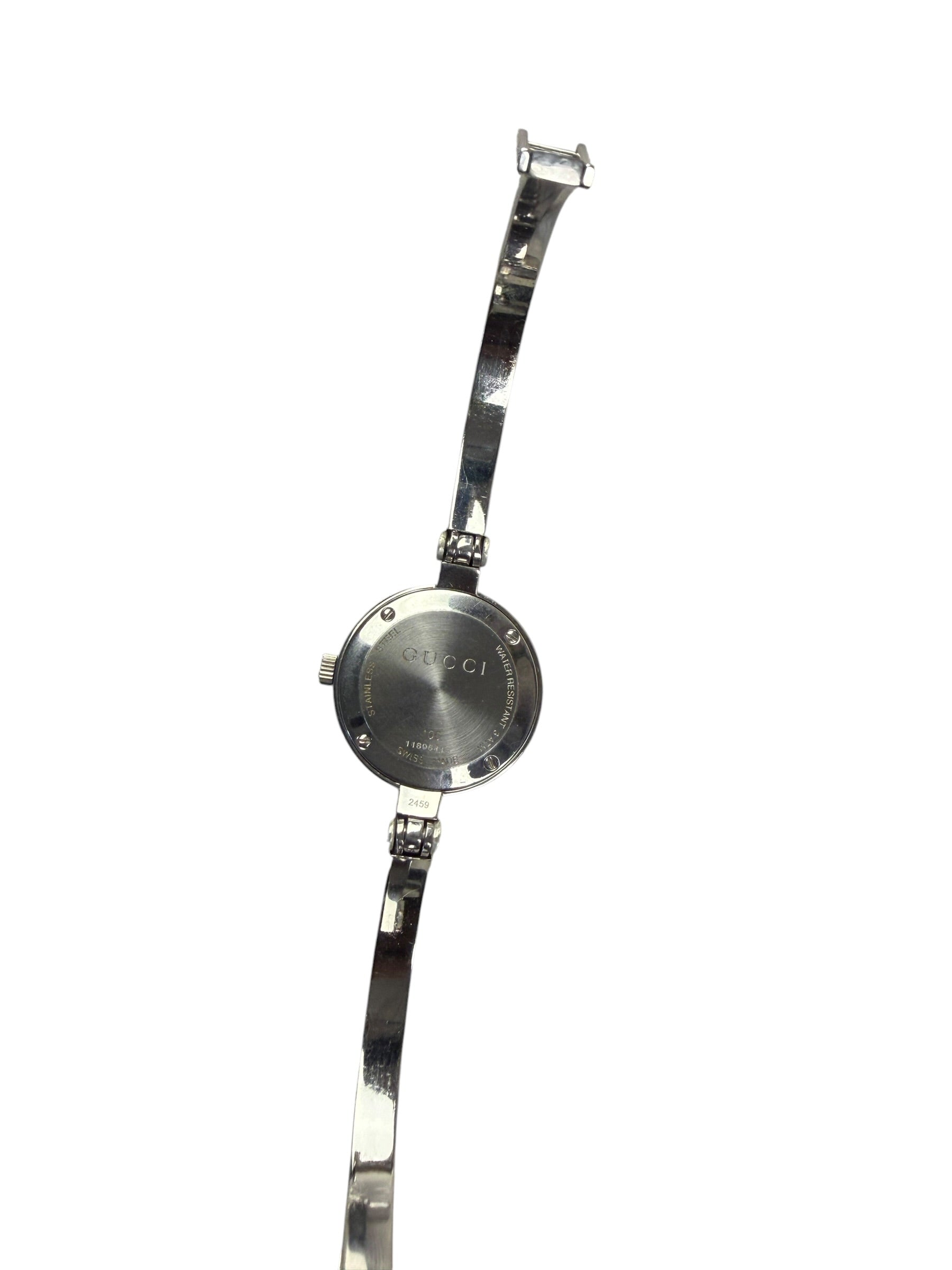 Gucci 105 YA105534 Bangle Garnet Bezel