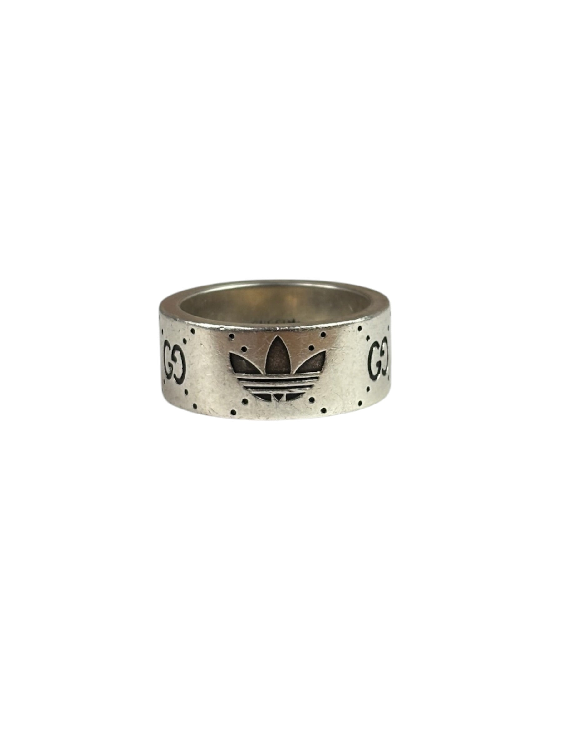 Gucci x Adidas GG Engraved Wide Ring