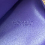 Bottega Veneta Purple Leather Nano Pyramid Pouch