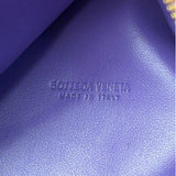 Bottega Veneta Purple Leather Nano Pyramid Pouch