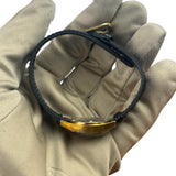 Tissot Vintage Silver Stick Dial Black Strap