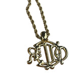 Christian Dior Vintage Interlocking Monogram Pendant Necklaces