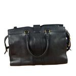 YSL Black Leather Cabas Chyc 2Way
