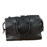 YSL Black Leather Cabas Chyc 2Way