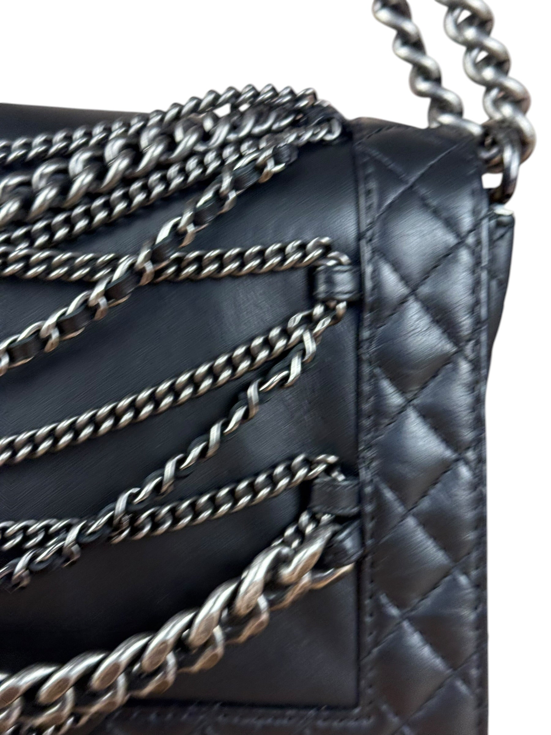 Chanel Black Enchained Boy Bag 2013