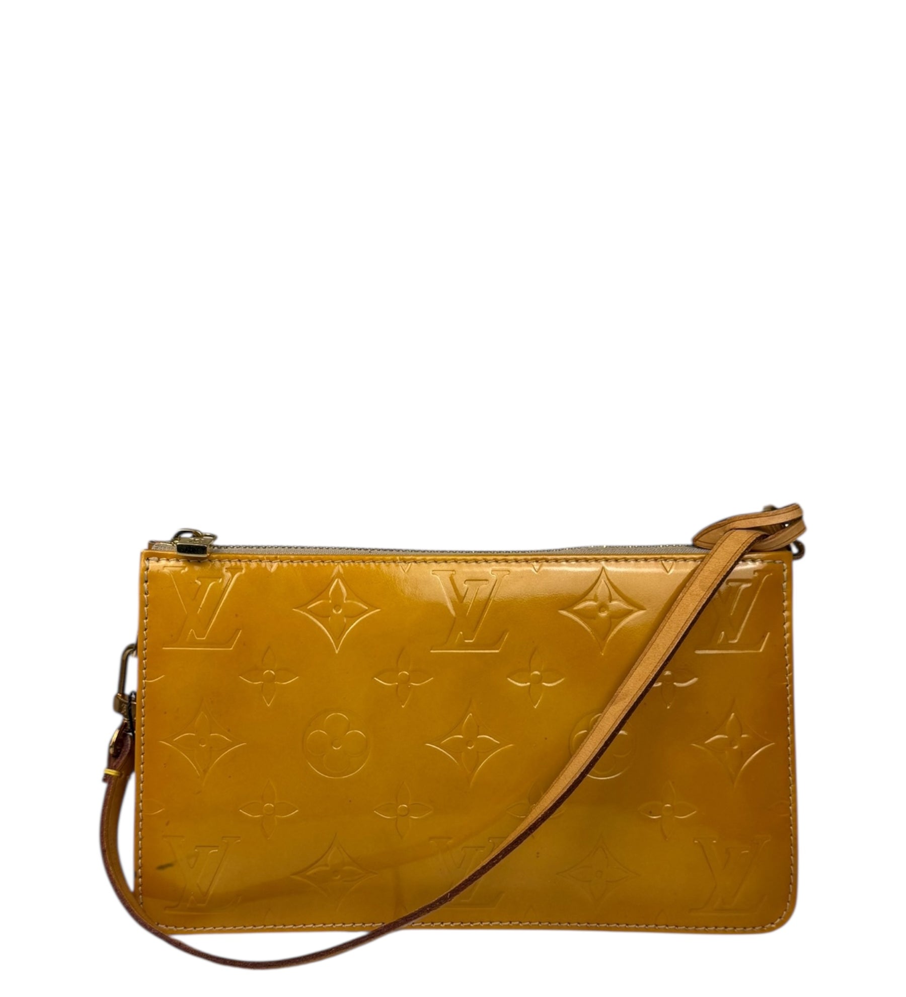 Louis Vuitton Monogram Vernis Pochette Yellow