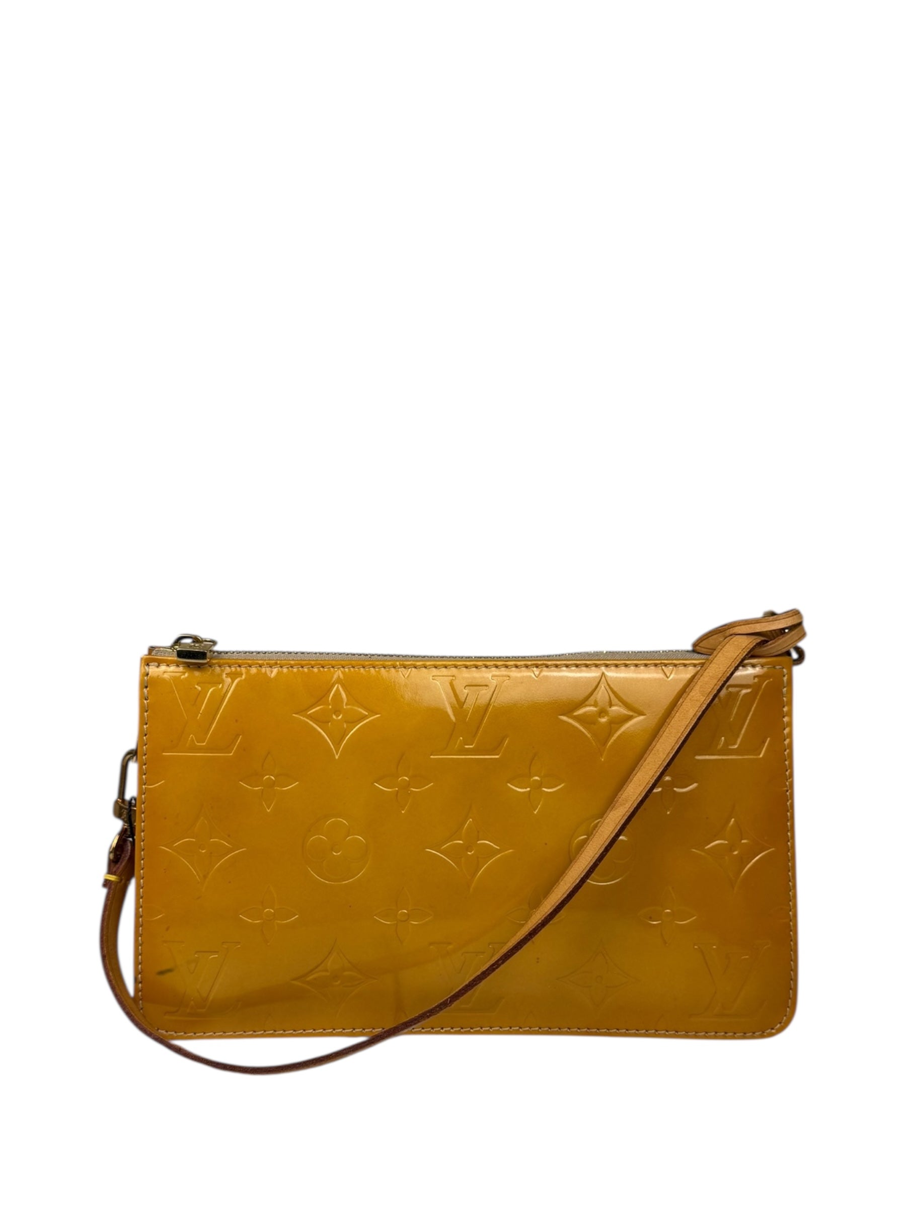 Louis Vuitton Monogram Vernis Pochette Yellow
