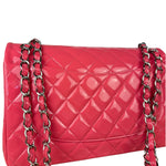 Chanel Pink Patent Leather Double Flap Bag 2012