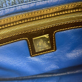 Fendi Vintage Blue Cashmere Baguette