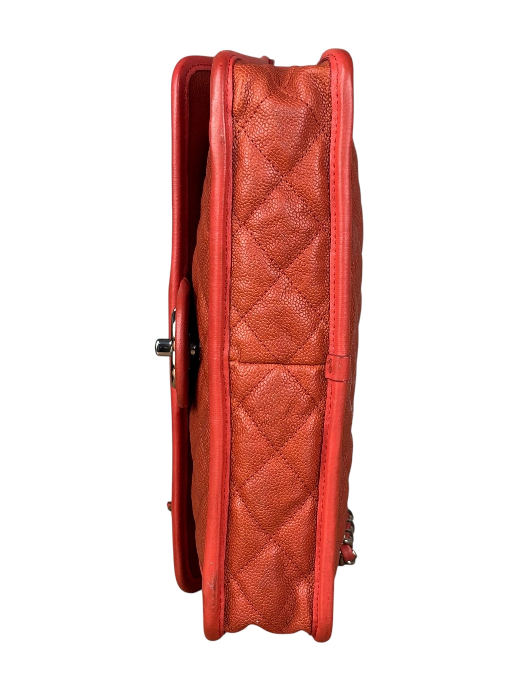 Chanel French Riviera Caviar Quilted Flap Bag Sunset 2011