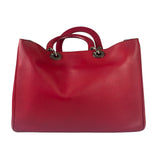 Christian Dior Red Leather Diorissimo Tote