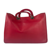 Christian Dior Red Leather Diorissimo Tote