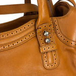 Balenciaga Brown Lambskin Riva Velo Two-Way Bag