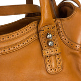 Balenciaga Brown Lambskin Riva Velo Two-Way Bag