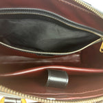 Gucci Croc-Trim Leather Briefcase