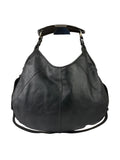 Yves Saint Laurent Black Mombassa Hobo Bag