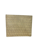 Fendi Beige/Brown Zucca Bi-Fold Wallet