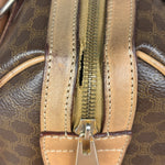 Celine Brown Leather Boston Handbag