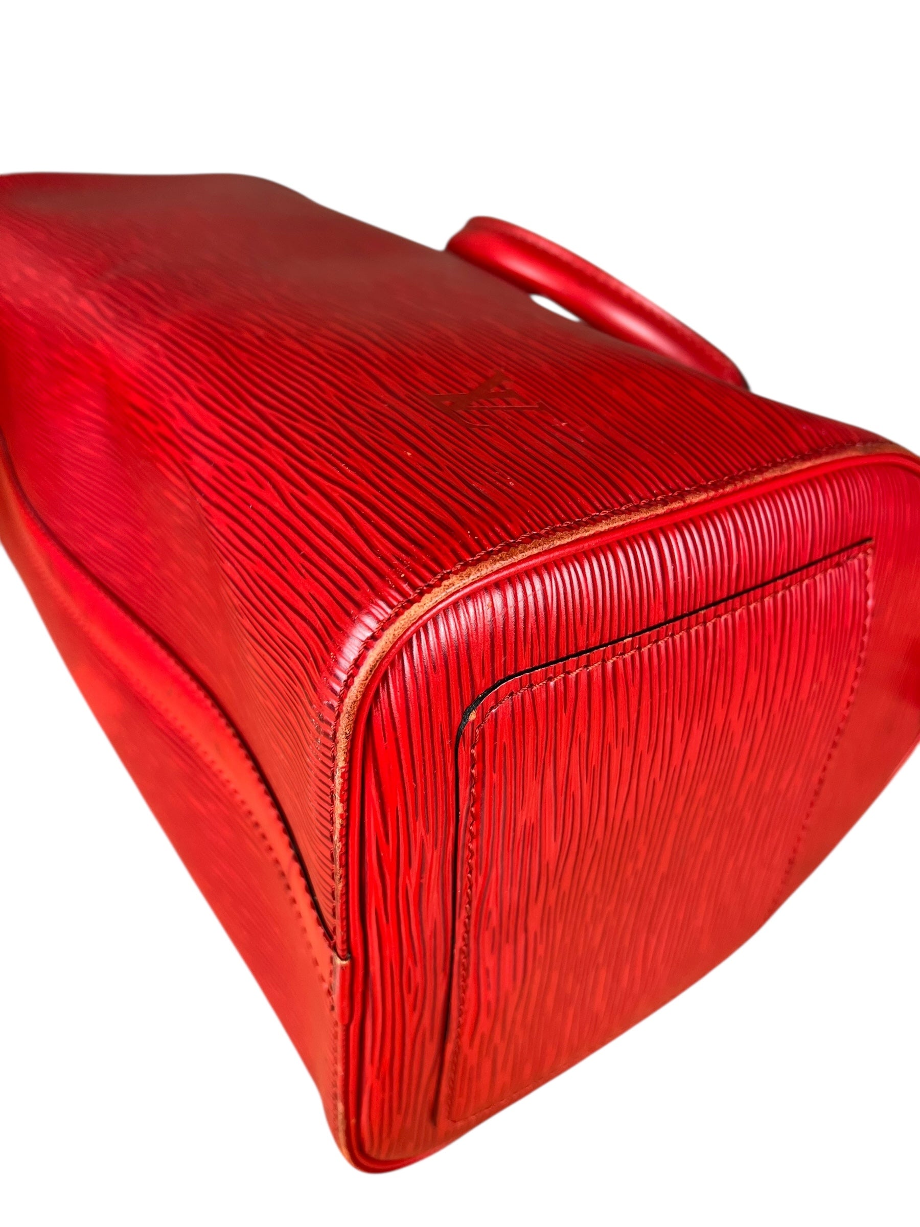 Louis Vuitton Red Epi Speedy 35