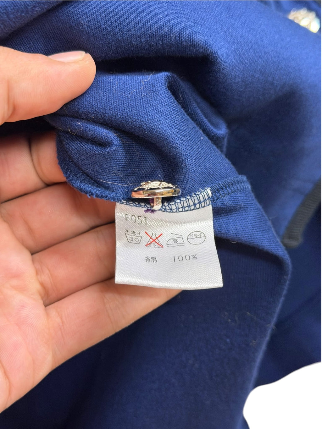 Yves Saint Laurent Kids Purple/Navy Cotton Color-block Jacket
